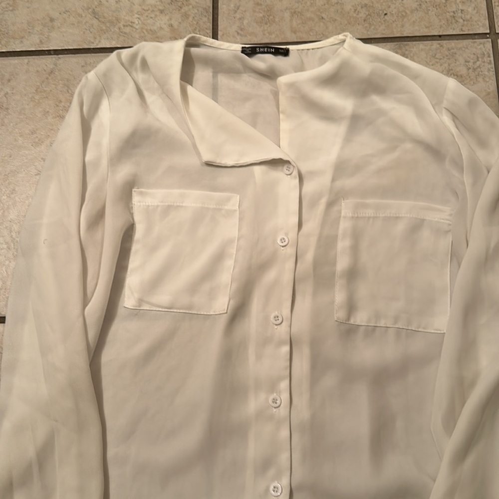 White Button Up - Picture 2 of 3